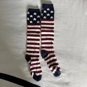 USA Flag Mid-Calf Socks Stars & Stripes | 4th of July, Parade, Patriotic Fun